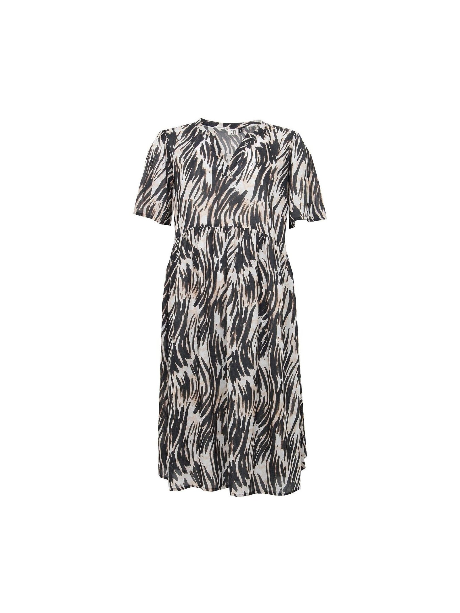S.T.I naisten mekko, INARI DRESS Musta Kuosi