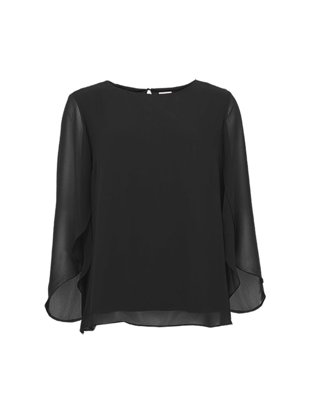 S.T.I naisten pusero, KARLY SOLID BLOUSE Musta