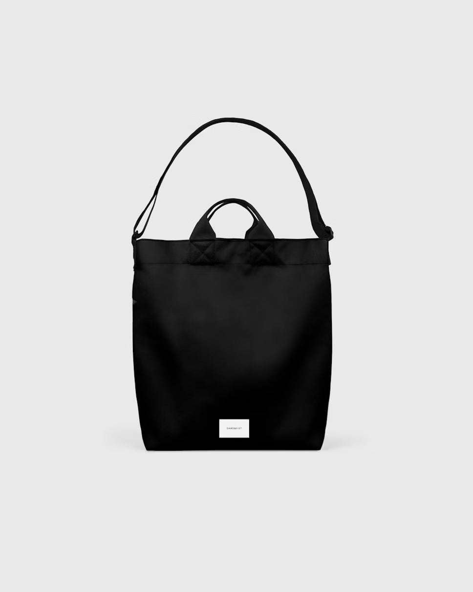 Sandqvist laukku, GROUND SHOPPER BAG Musta
