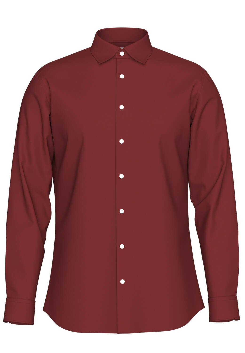 Selected miesten kauluspaita, SLIM PERFORMANCE SHIRT SYRAH Punainen