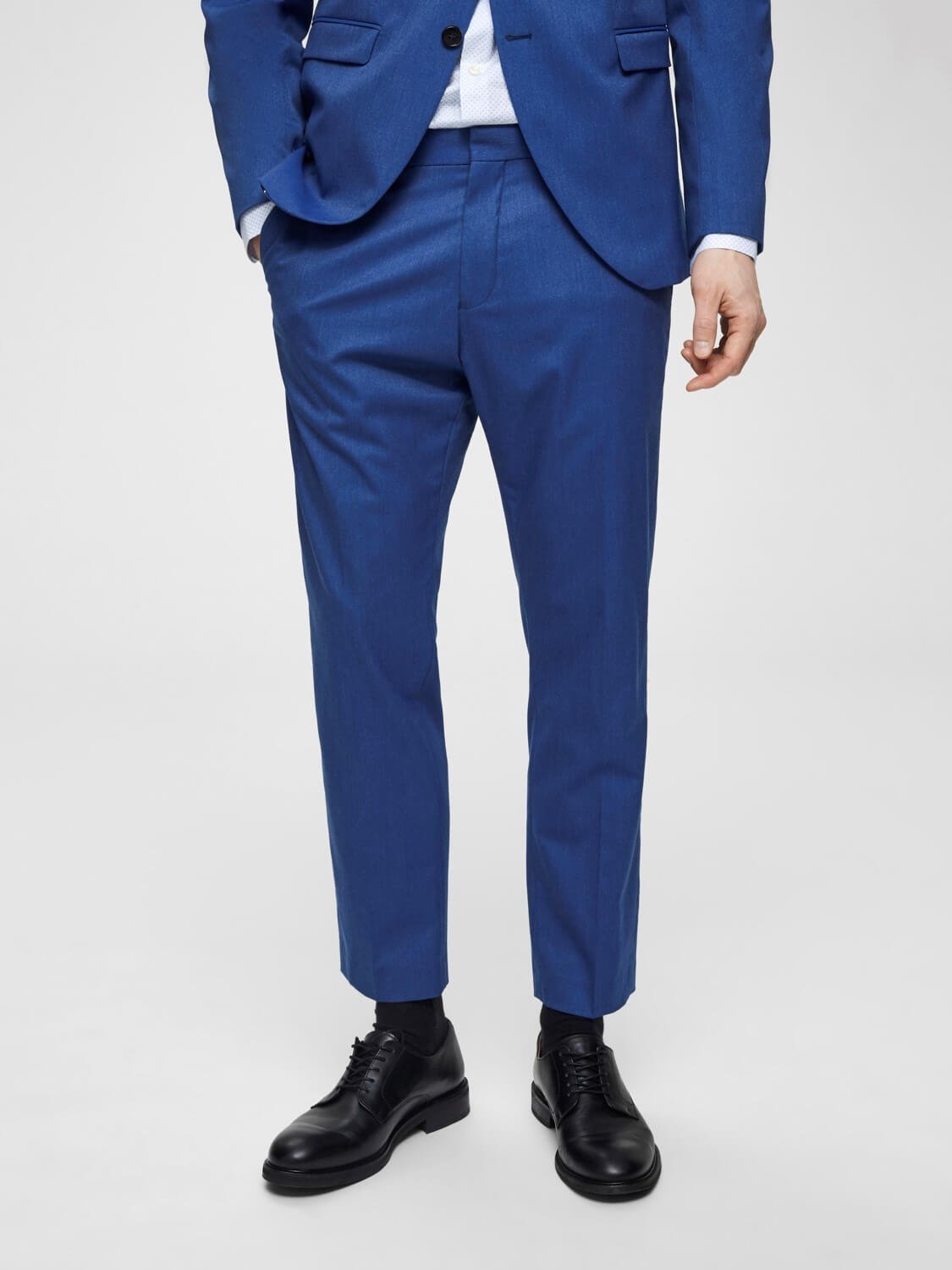 Selected Miesten Puvunhousut, Slim Mylo Logan Sininen