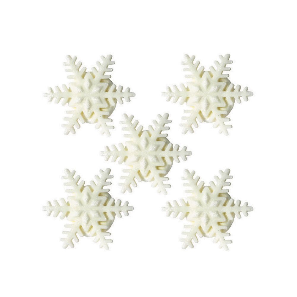 Sokerikoristeet - Lumihiutaleet, 5kpl