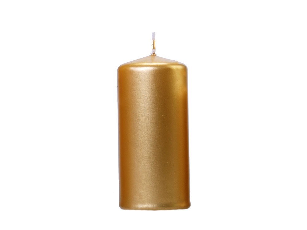 Kultainen metallinhohtoinen kynttilä - 12cm