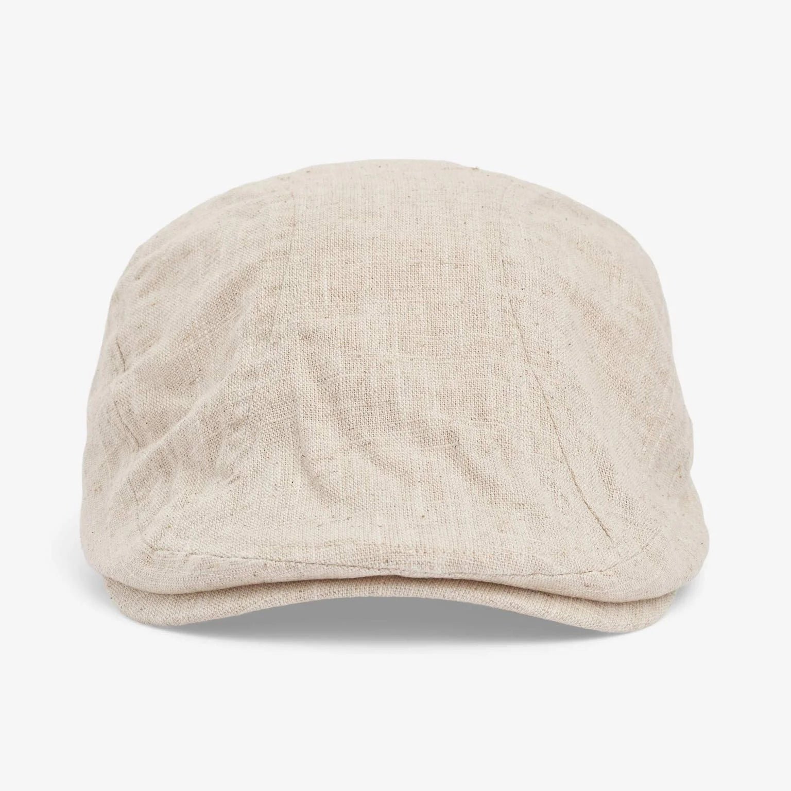 State of wow miesten flatcap, ALFRED SIXPENCE LINEN Luonnonvalkoinen