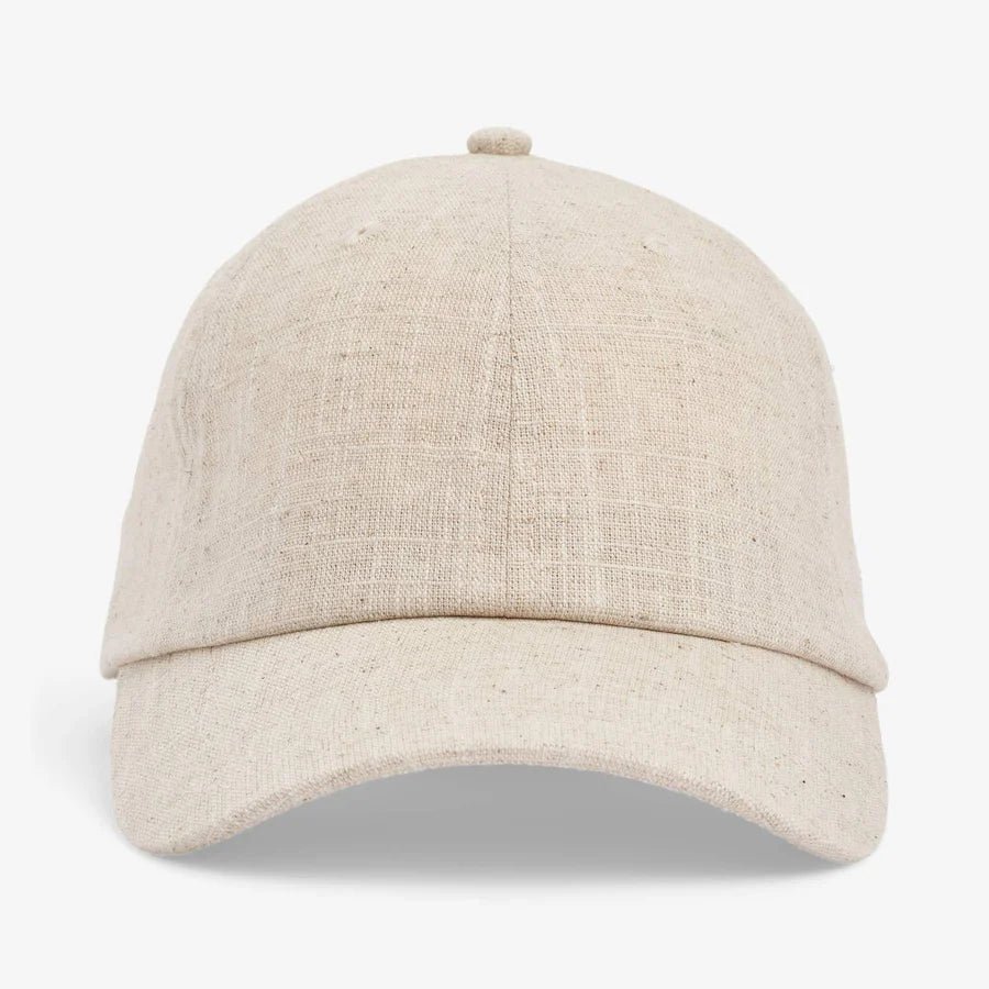 State of wow miesten lippis, ALLAN DAD CAP LINEN Luonnonvalkoinen