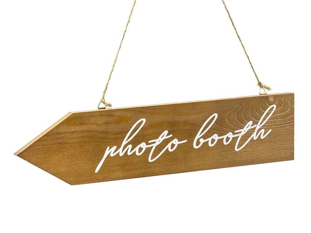 Puinen kyltti - photo booth