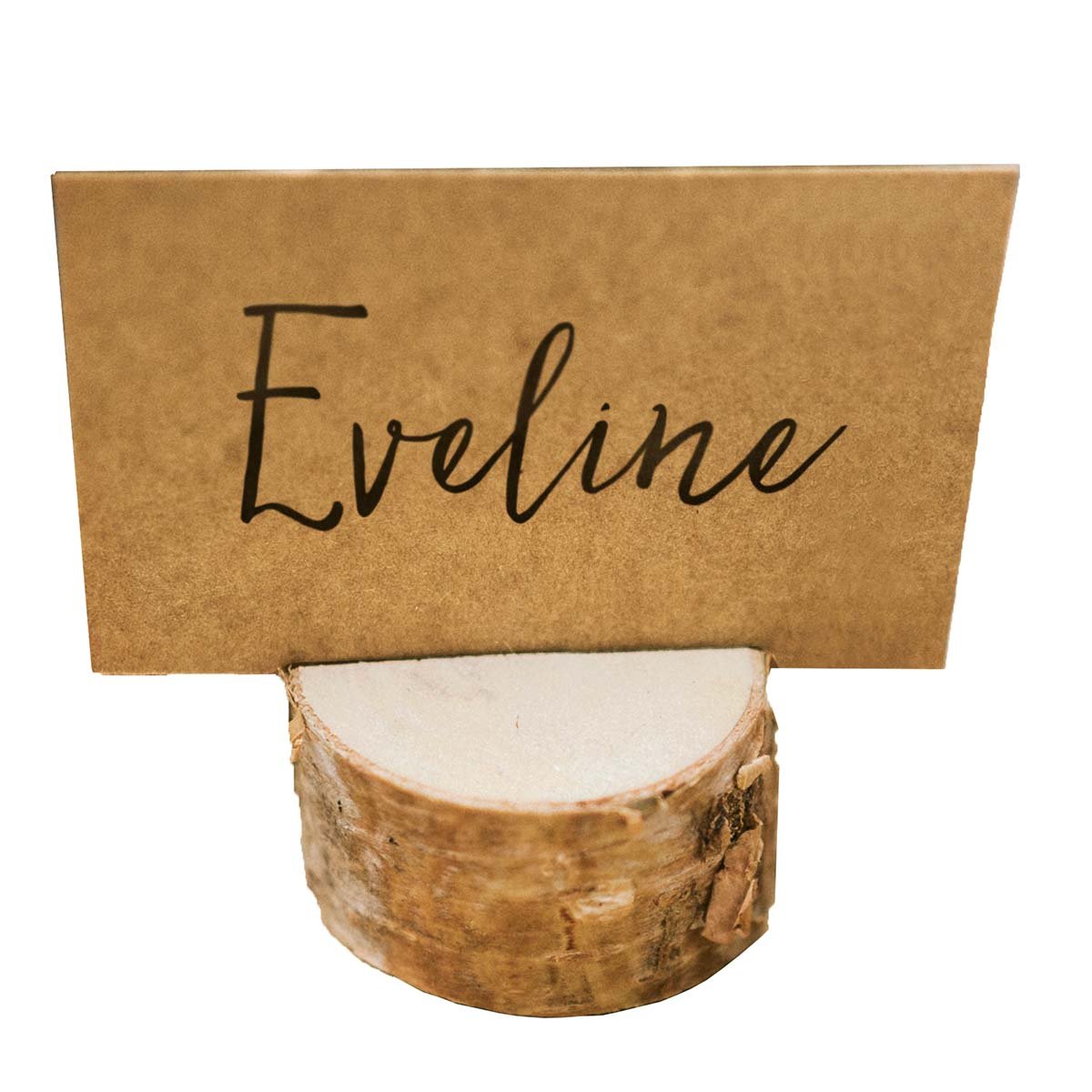 Puinen paikkakorttipidike - Rustic, 6 kpl