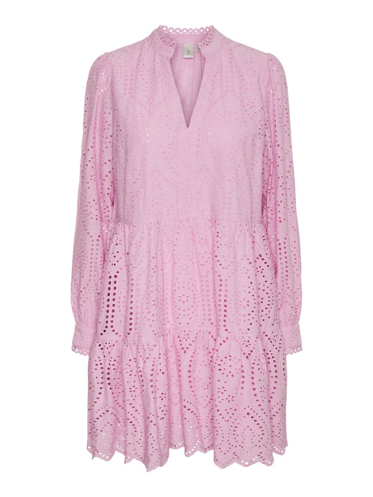 Y.A.S Naisten Mekko YASHOLI LS DRESS S Vaaleanpunainen