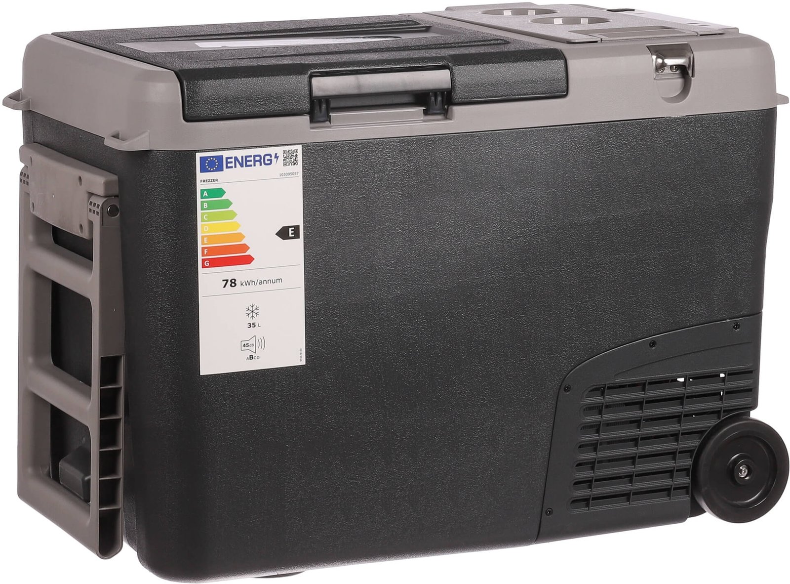 Akkukäyttöinen matkajääkaappi ja pakastin (35 l), Frezzer