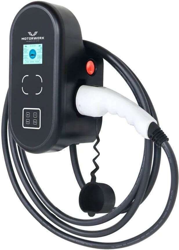 Sähköauton latausasema | 3-vaihe | 22 kW | Type 2 | 5 m, Motorwerk