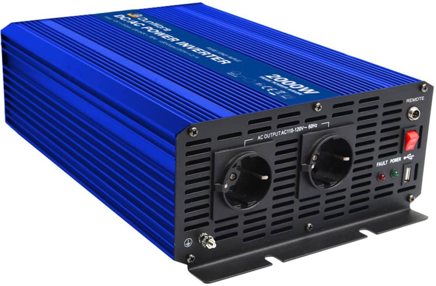 Invertteri puhdas siniaalto 2000 W (12 V), Dunwore