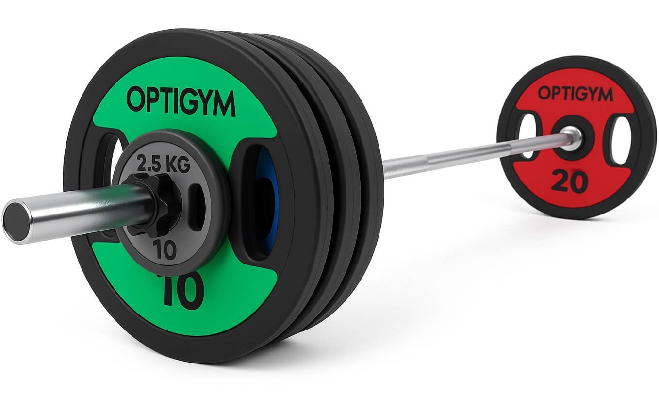 Levytankosarja painoilla ja pikalukoilla, OptiGym 75 kg