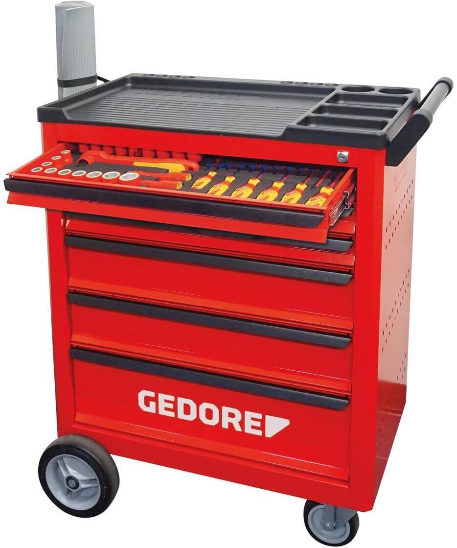 Työkaluvaunu VDE + 103 työkalua, Gedore