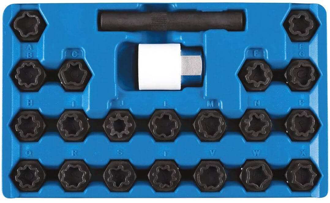 Hylsysarja lukkomuttereille - Audi, Laser