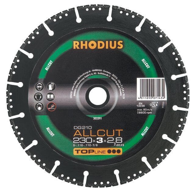 Timanttilaikka Allcut 400 x 3,0 x 3,3 x 25,4 mm, Rhodius