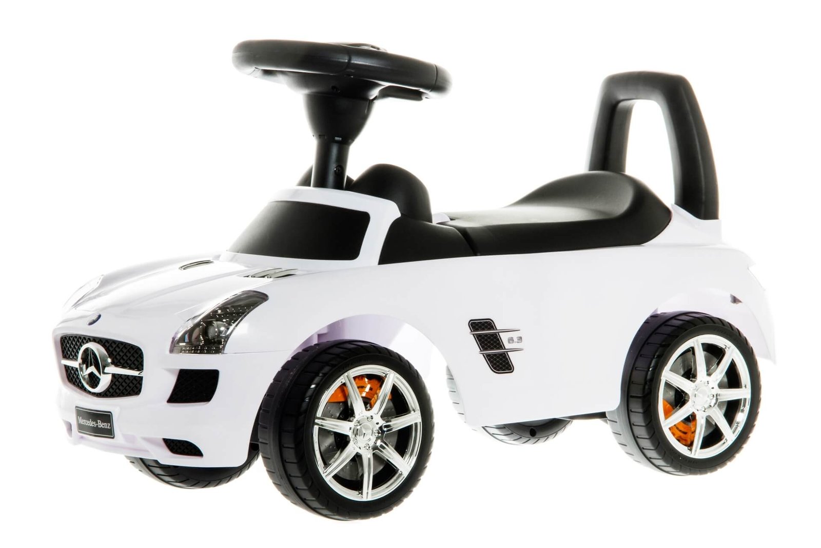 Potkuauto Mercedes-Benz SLS AMG, valkoinen