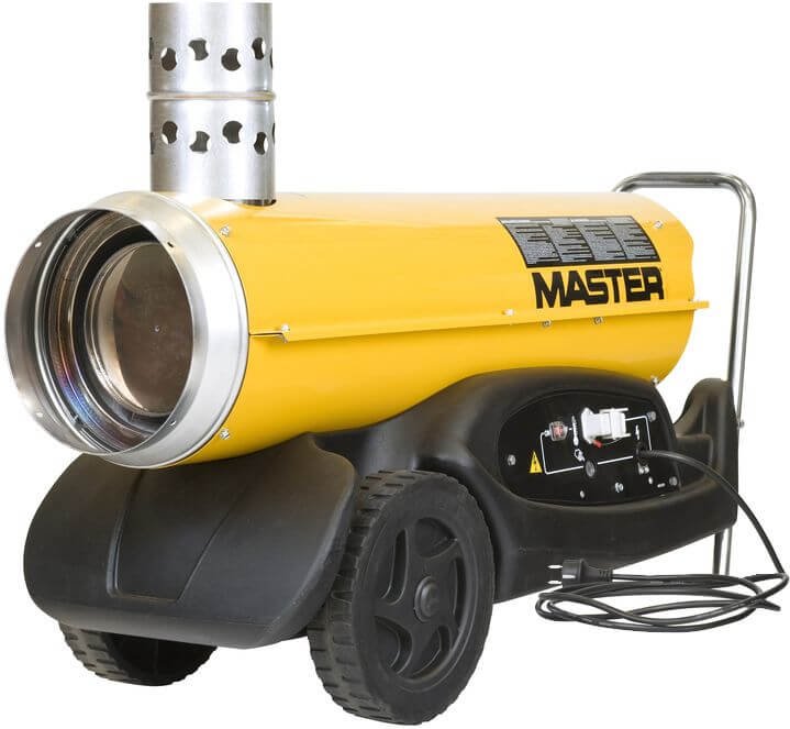 Hallilämmitin BV77E (20 kW) pakokaasunpoistolla, Master