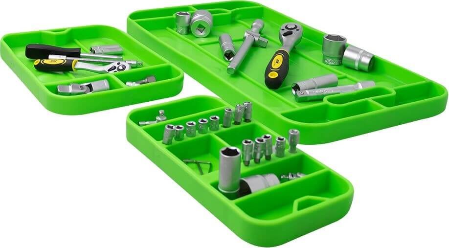 Joustavat ja liukumattomat työkalualustat 3 kpl, JBM