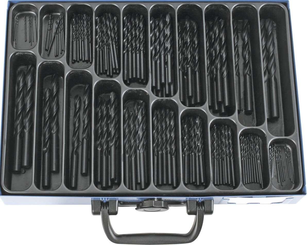 Poranterälajitelma DIN338 HSS, 1,0-10,5 mm, Förch