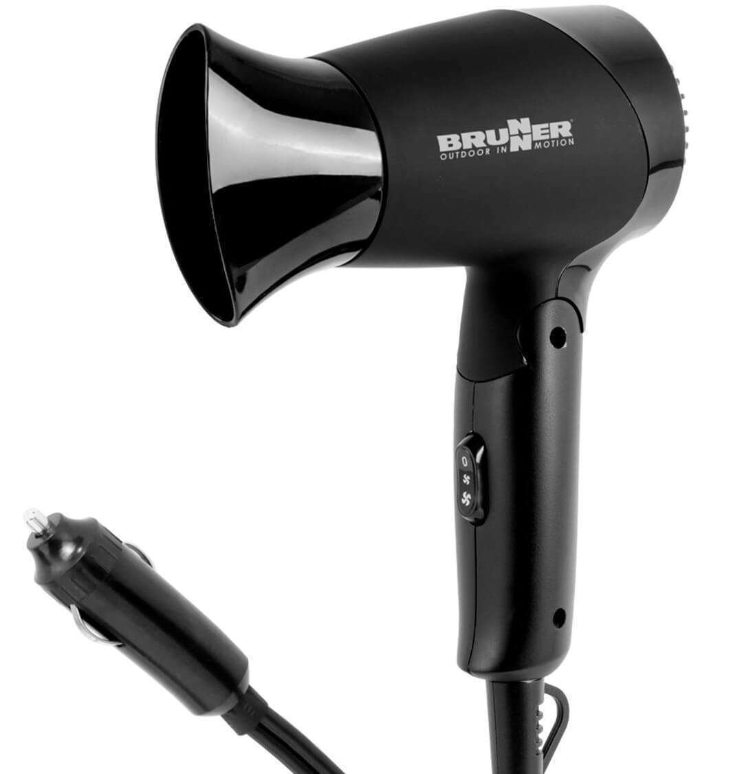 Hiustenkuivain 12 V Monsun, Brunner
