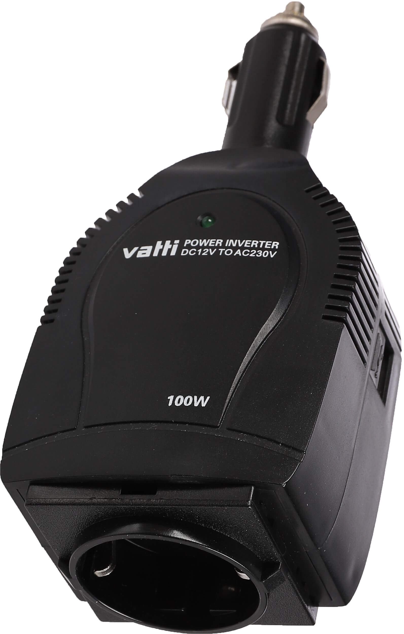 Invertteri tupakansytyttimeen 100 W (12 V), Vatti