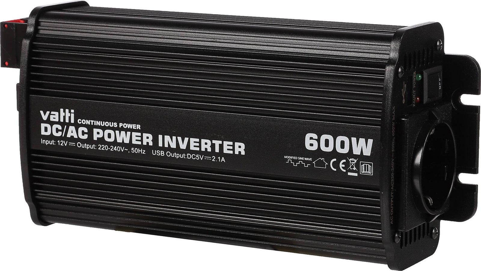 Invertteri 600 W (12 V), Vatti