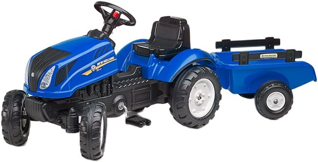 Polkutraktori ja perävaunu New Holland T6, Falk Toys