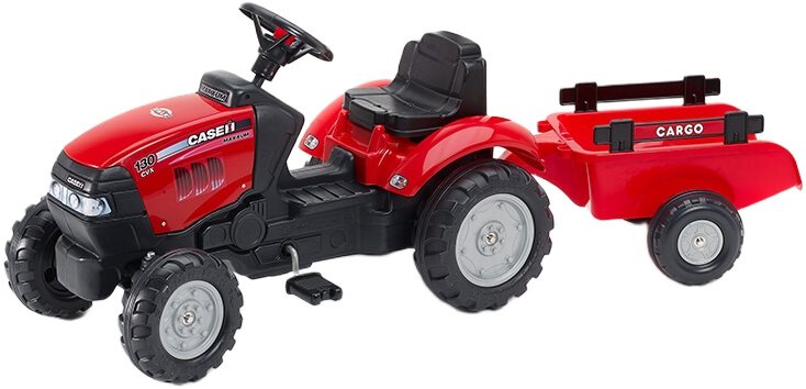 Polkutraktori ja perävaunu Case IH Maxxum 130 CVX, Falk Toys