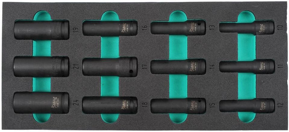 Voimahylsysarja 1/2" pitkät, Kamasa-Tools