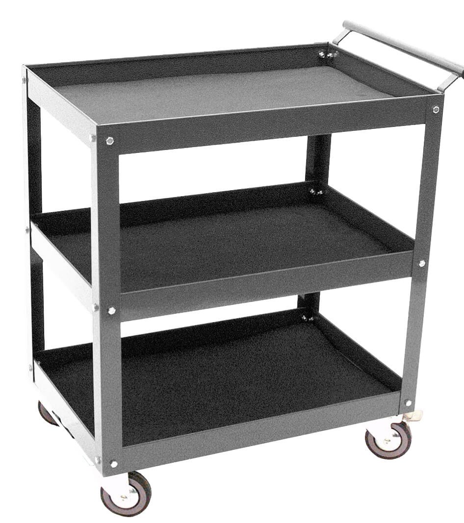 Huoltovaunu, 3 hyllytasoa, Kamasa-Tools