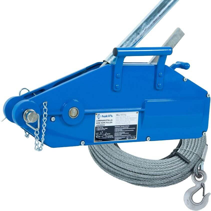 Lompakkotalja vaijerilla 1600 kg, Haklift