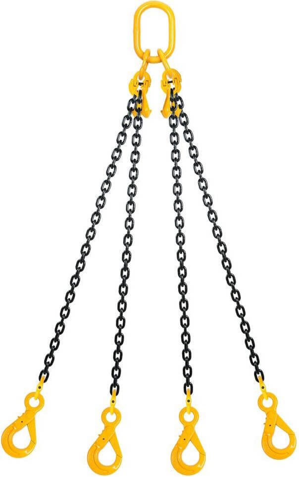 4-haarainen nostoketju 3 m (8 mm)