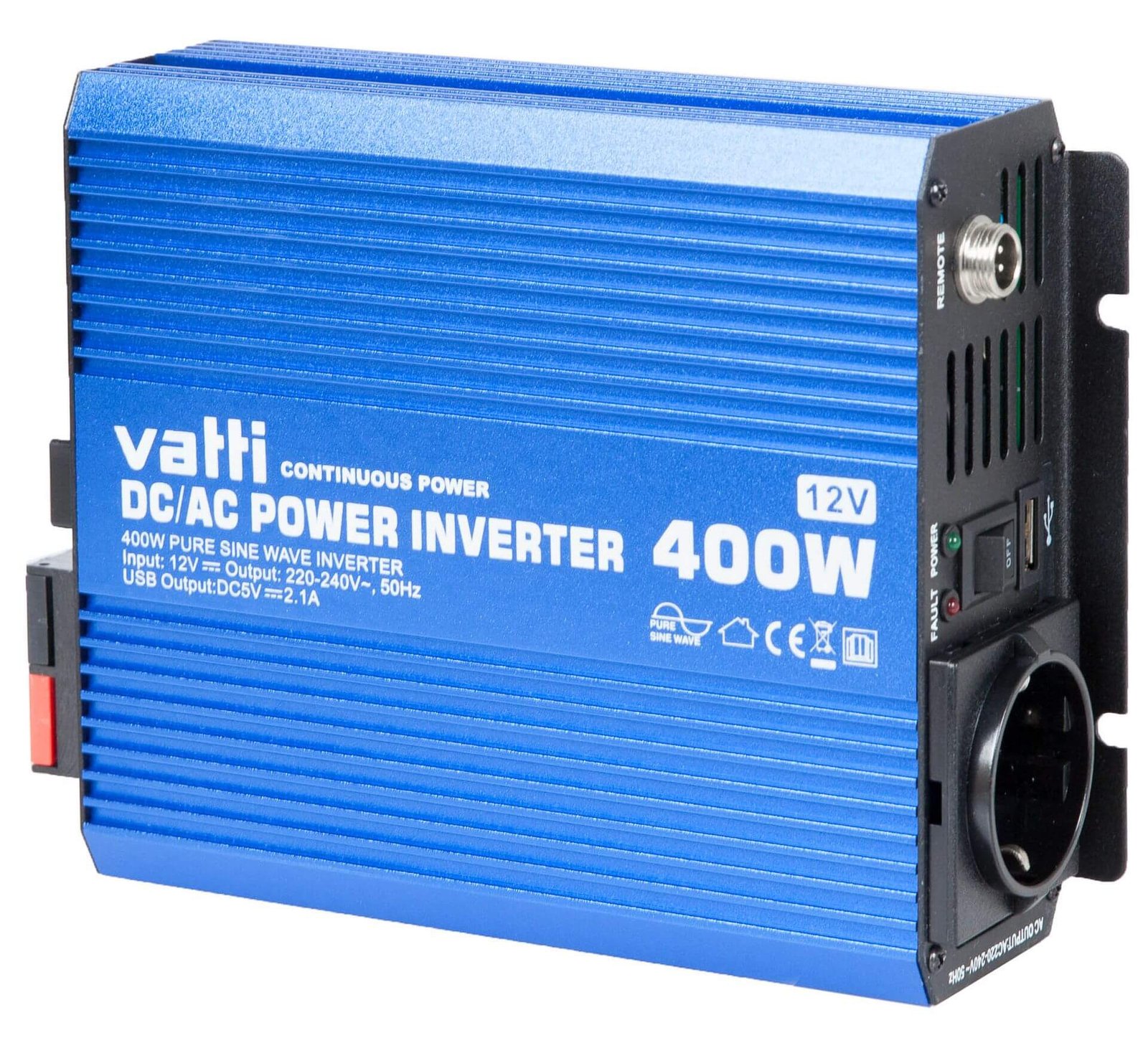 Invertteri puhdas siniaalto 400 W (12 V), Vatti