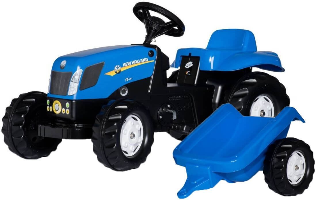 Polkutraktori perävaunulla New Holland T7040, Rolly Toys