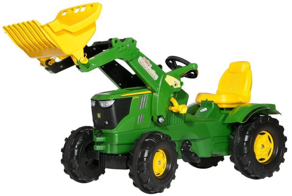 Polkutraktori etukuormaajalla John Deere 6210R, Rolly Toys