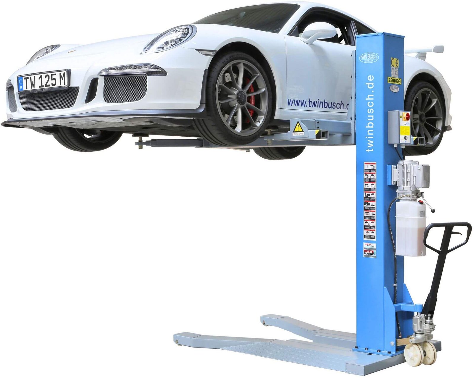 Siirrettävä pilarinostin 2500 kg, Twin Busch