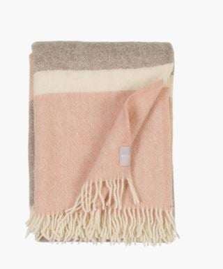 Veggli stripe villahuopa moniväri/roosa