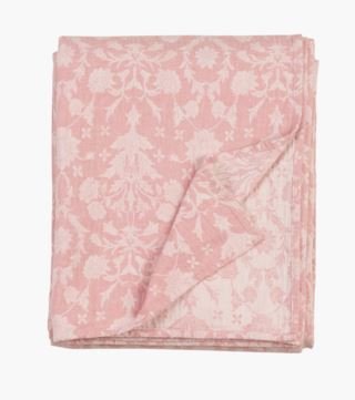 Flower Jacquard päiväpeitto roosa