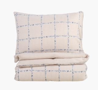 Emmie pussilakanasetti kreppipuuvillaa moniväri/beige