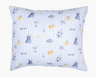 Citronella tyynyliina kreppipuuvillaa moniväri