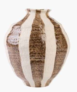 Atelier Stripe maljakko moniväri/ruskea