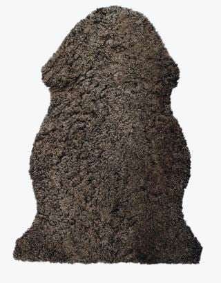 Curly lampaantalja tummanruskea