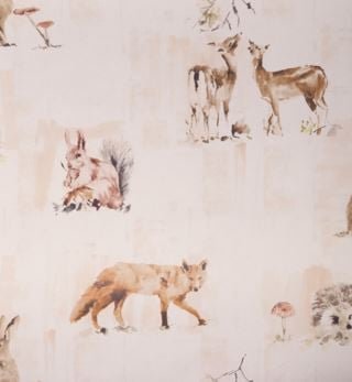 Forest Friends tapetti moniväri