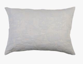 Botanical stich tyynyliina puuvillaa vaaleansininen