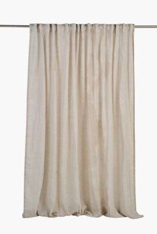 Atelier erittäin leveä pellavaverho luonnonväri