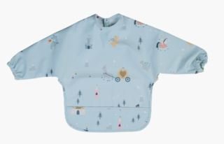 Knight hihallinen ruokalappu                     vaaleansininen