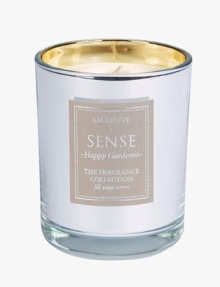 Sense Happy Gardenia tuoksukynttilä hopea