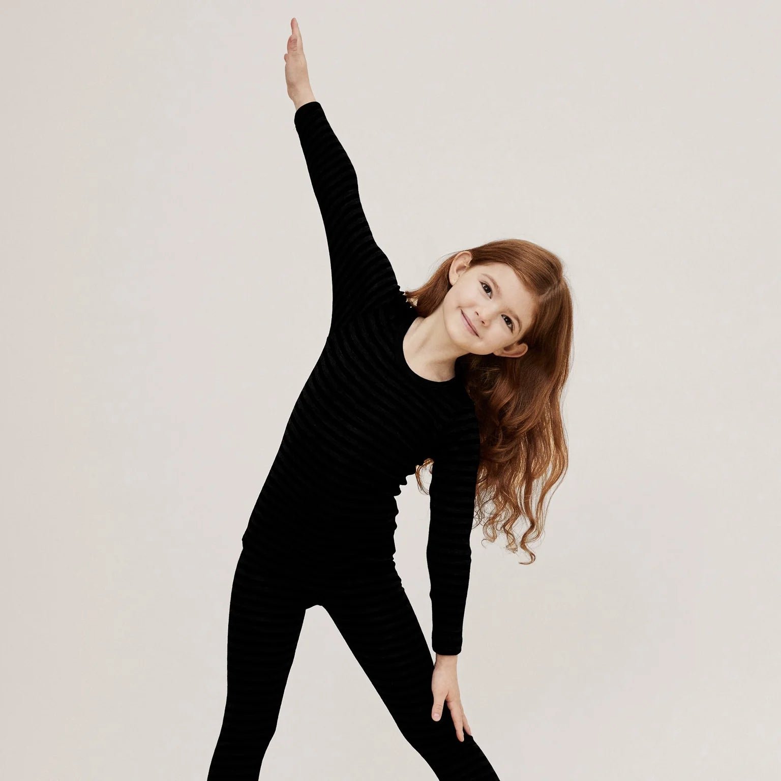 Klassikko Kids Long Sleeve Top Merino Silk Black