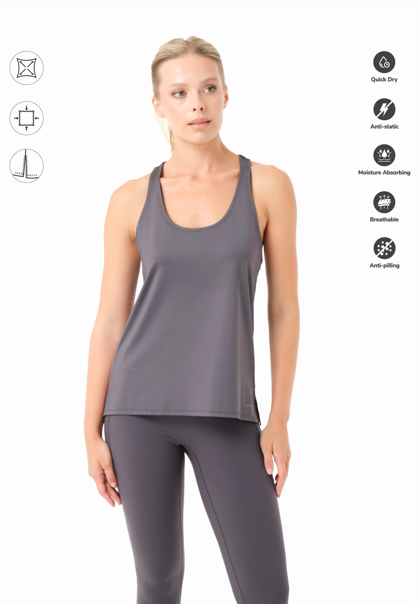 Tinna Sporty Tank Top Shadow