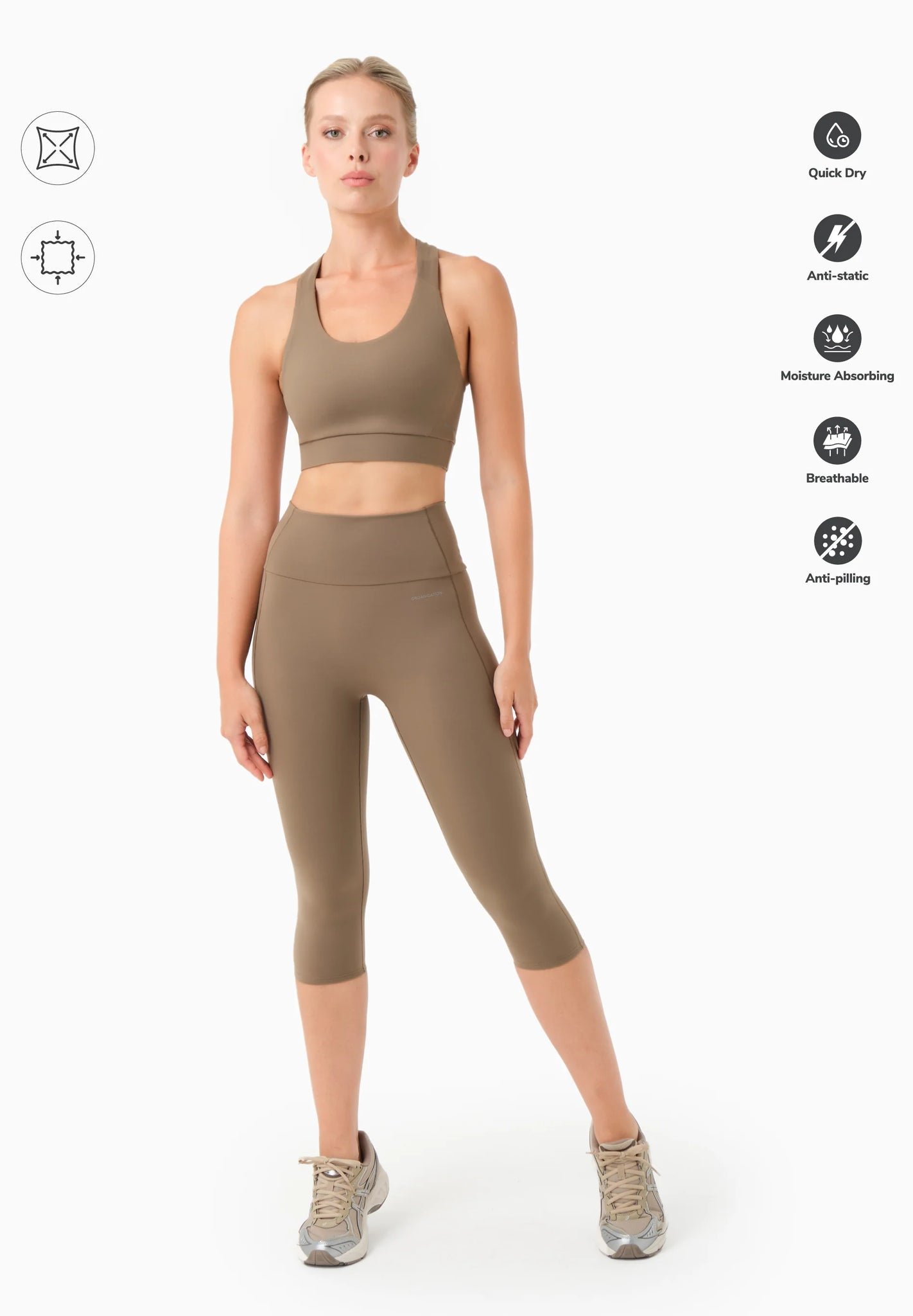 Lailla Capri Leggings Gravel